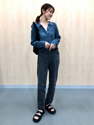 GU公式 | メッシュポロカーディガン(長袖)Q