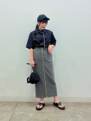 GU公式 | ナイロンストレッチシャツ(5分袖)SW+E(セットアップ可能)