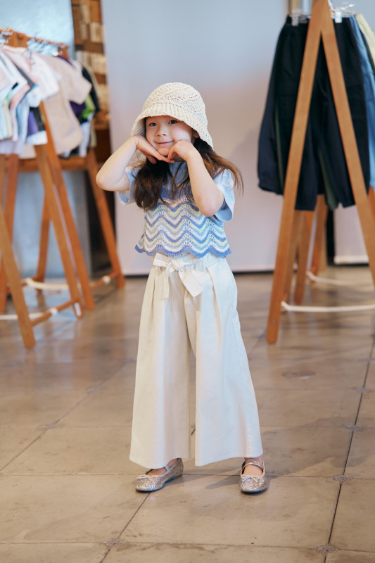 GIRLSニットキャミソールセットT(半袖)（子ども服）の着用