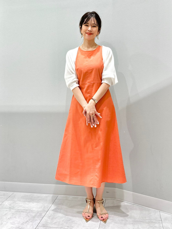 透かし編みカーディガン(長袖)、リネンブレンドバックオープン