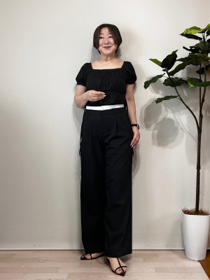 パンツ gu GU公式 | タックストレートパンツZ+X(セットアップ可能)