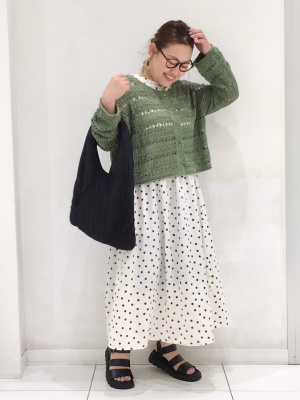 GU公式 | 透かし編みカーディガン(長袖)