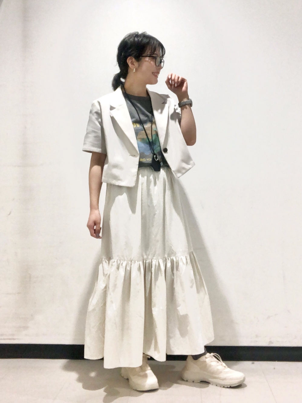 GU(ジーユー)の「ハーフスリーブクロップドジャケット」 - PARTE