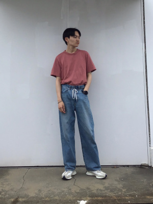 GU公式 | バギージーンズ(丈標準72.0cm)(セットアップ可能) GU公式 | バギージーンズ(丈標準72.0cm)(セットアップ可能)