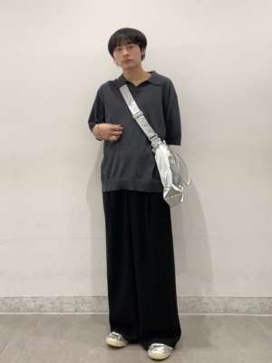 GU公式 | ブークレニットスキッパーポロシャツ(5分袖)NT+E