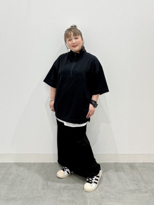 GU公式 | ドライポンチクルーネックT(5分袖)