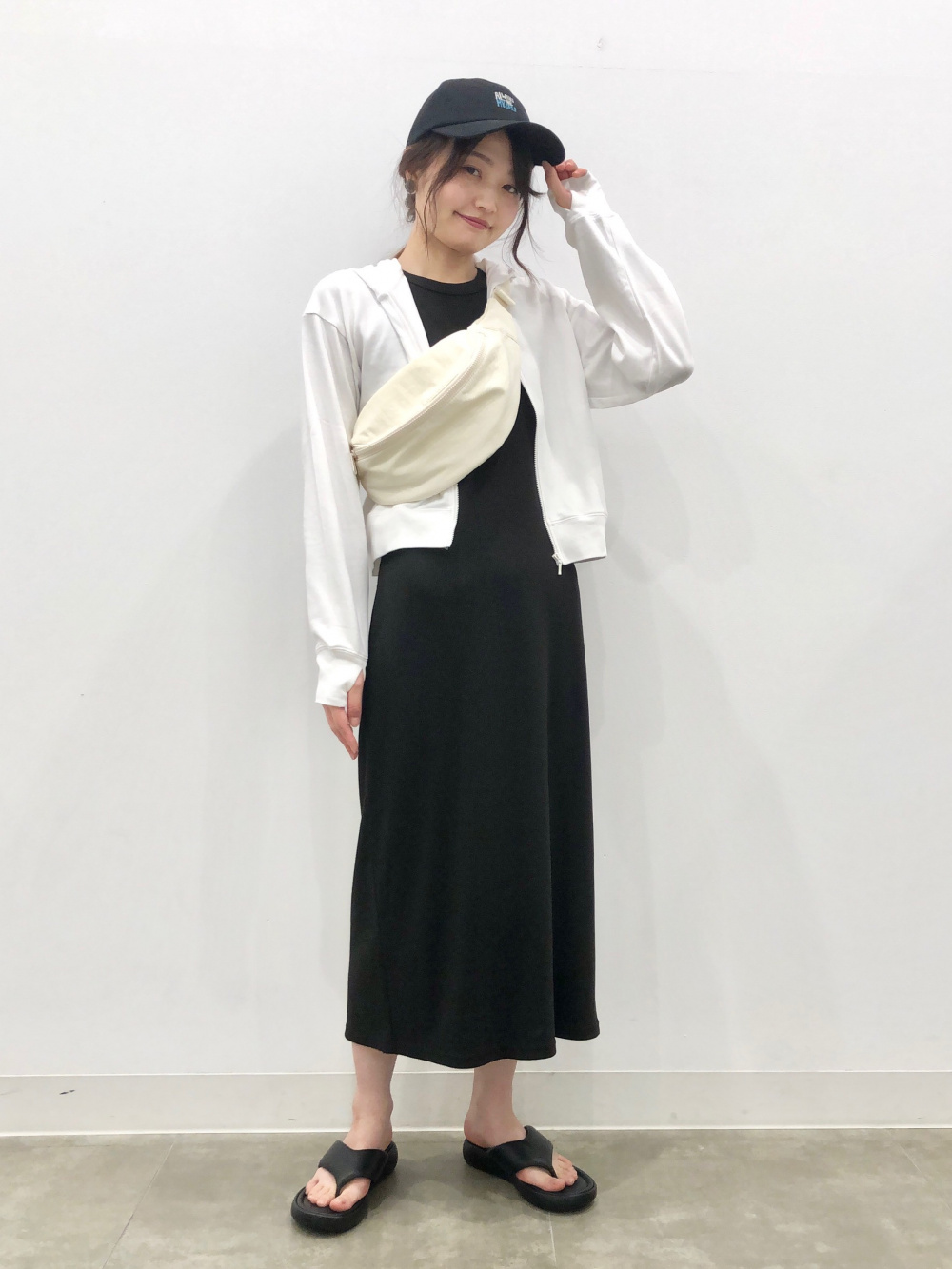 2ピースボレロカーディガン(長袖)、リブナローワンピース
