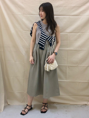 GU公式 | テックコンビネーションワンピース(ノースリーブ)+E