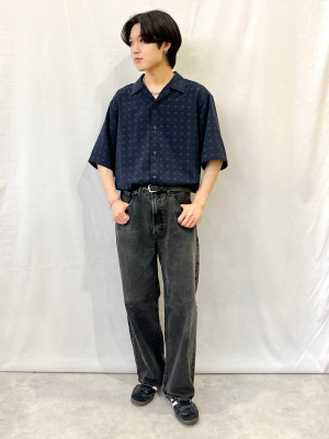 GU公式 | バギージーンズ(丈標準72.0cm)(セットアップ可能)