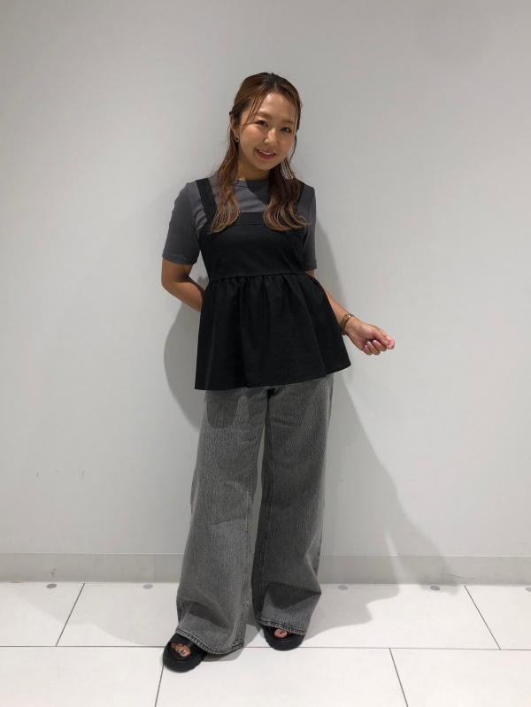 リネンブレンドキャミソール+E（レディース）の着用コーディネート一覧