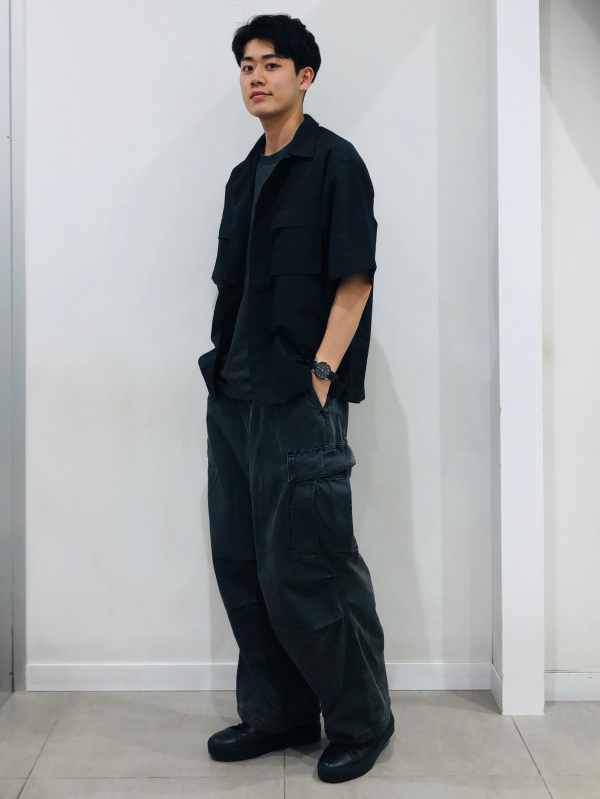 リバーシブルT(5分袖) beautiful people、ワイドテーパード