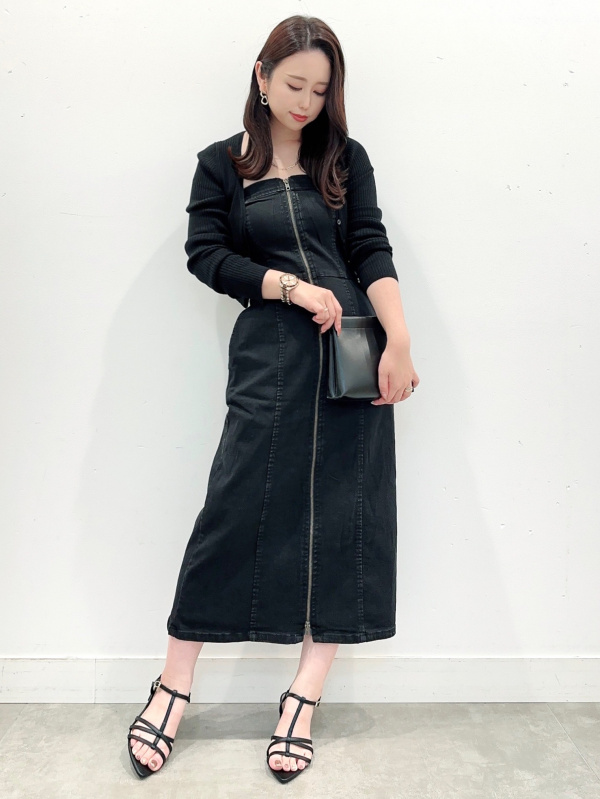 透かし編みカーディガン(長袖)、リネンブレンドバックオープン