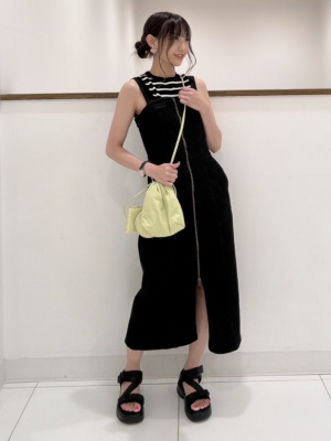 GU公式 | デニムフロントジップワンピース