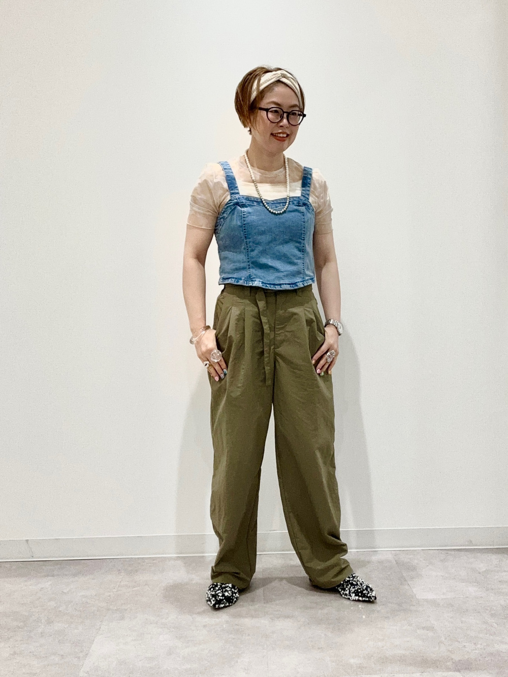 DE-VILLE Tube top in stretch denim｜ブルー｜ウィメンズ｜DIESEL