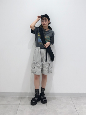 GU公式 | ナイロンカーゴショーツ(セットアップ可能)