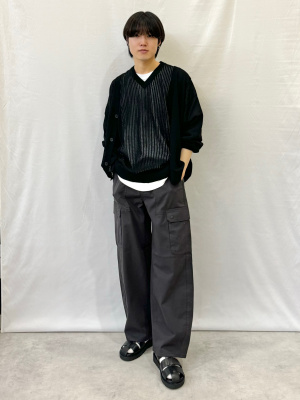 GU公式 | バレルレッグカーゴパンツ(丈標準71.0～75.0cm)