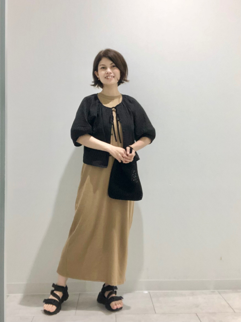 ダブルスタンダード　ノースリーブ　トップス　ロングジレ　ワンピース spdds091.jpg