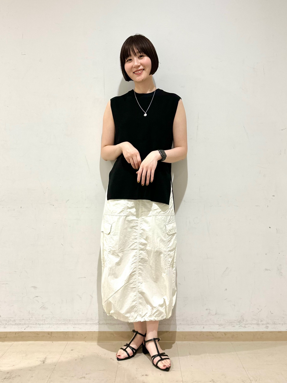 オックスフォードショートシャツ(長袖)、テックカーゴロング