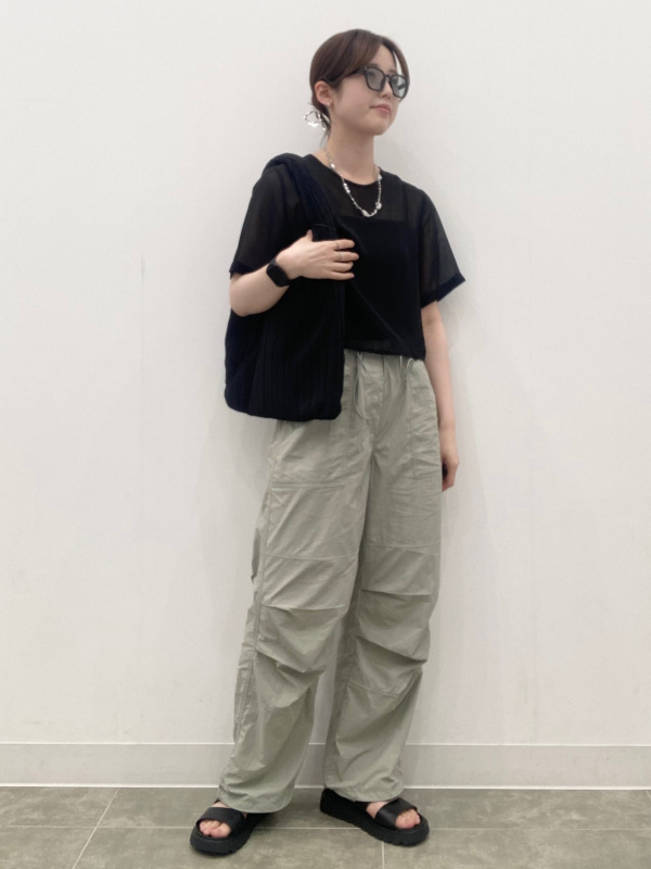 2ピースシアーT(長袖)+E、テックパラシュートプルオンパンツ(丈標準