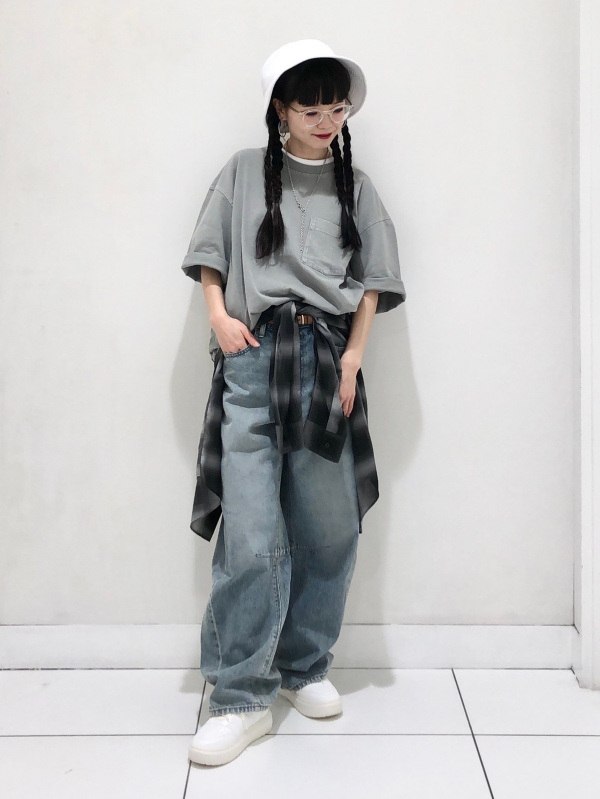 むかしのメディア媒体　12セット GU公式 | イージーケアシアーオーバーサイズシャツ(長袖)(チェック)