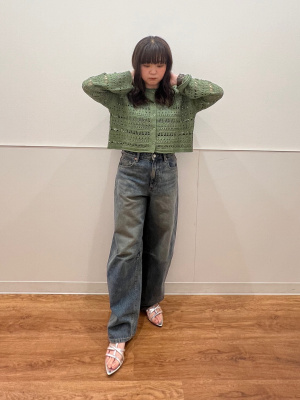 GU公式 | 透かし編みカーディガン(長袖)