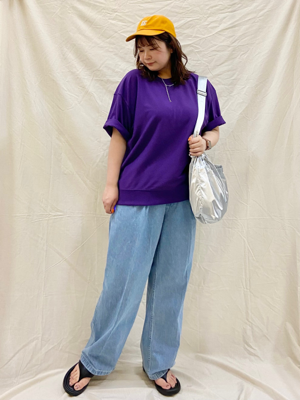 スーパーバギーデニムスラックス(丈標準70～74cm)（メンズ）の