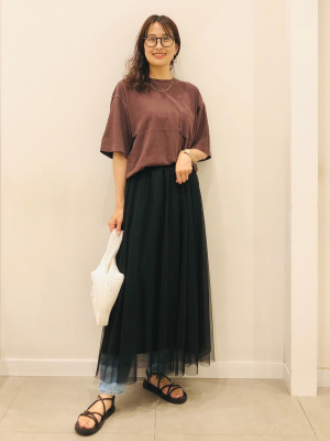 GU公式 | チュールロングスカートZ