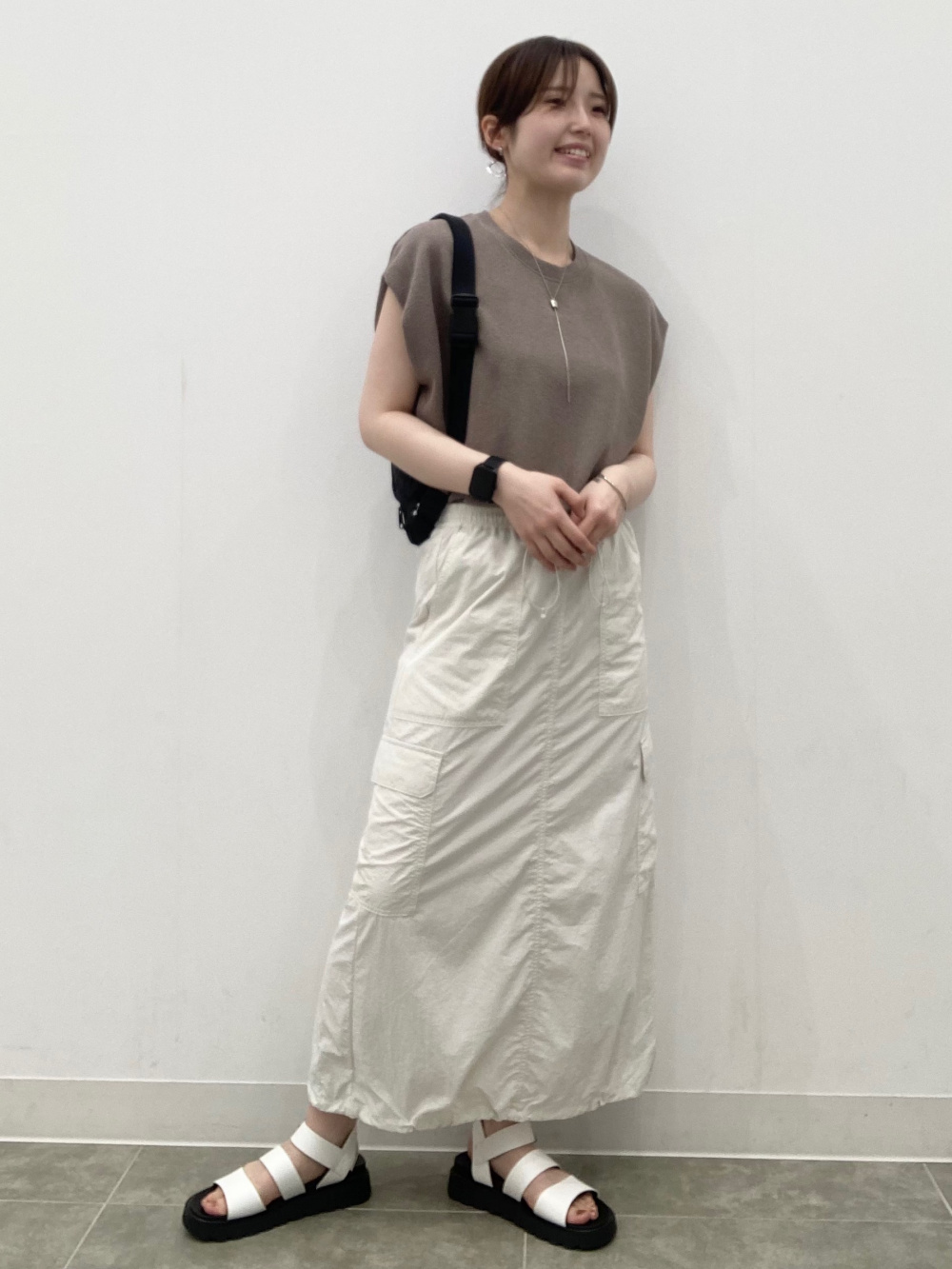 オーバーサイズT(5分袖)OSB+EC、パラシュートパンツ