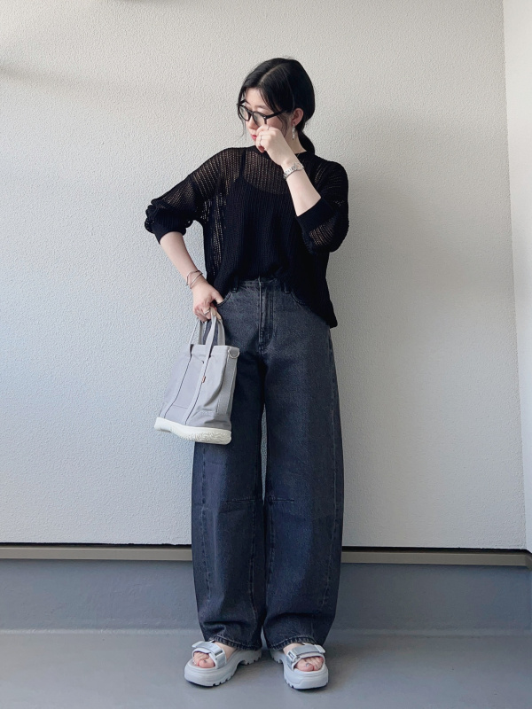 バイアスZIPカッティングスカート(1 BLACK): : ウィメンズ