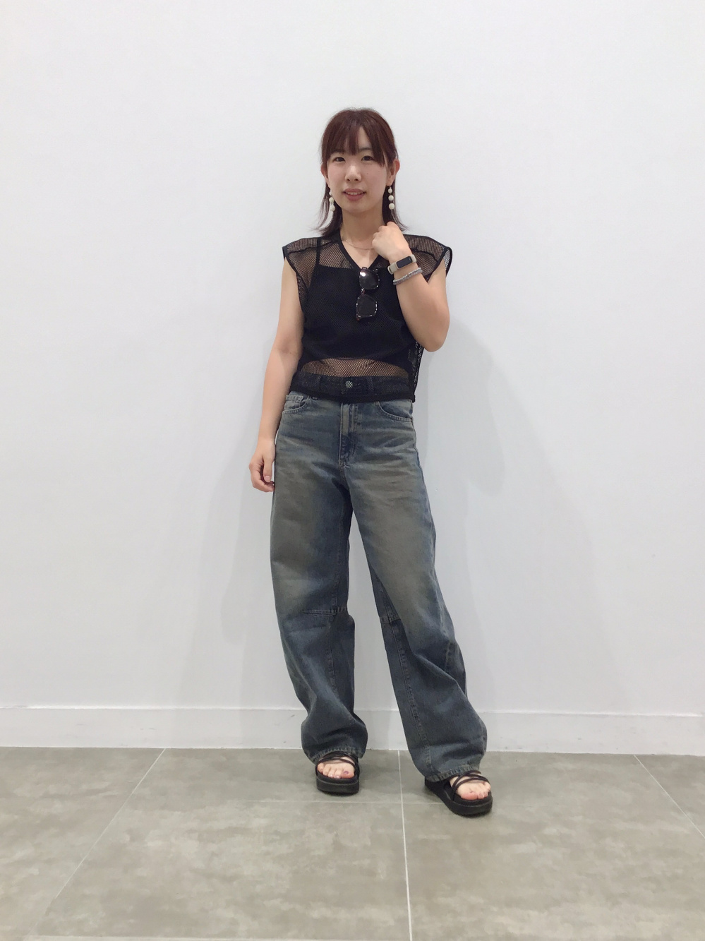 ブラフィール2WAYクロップドキャミソール、リブフロントギャザー