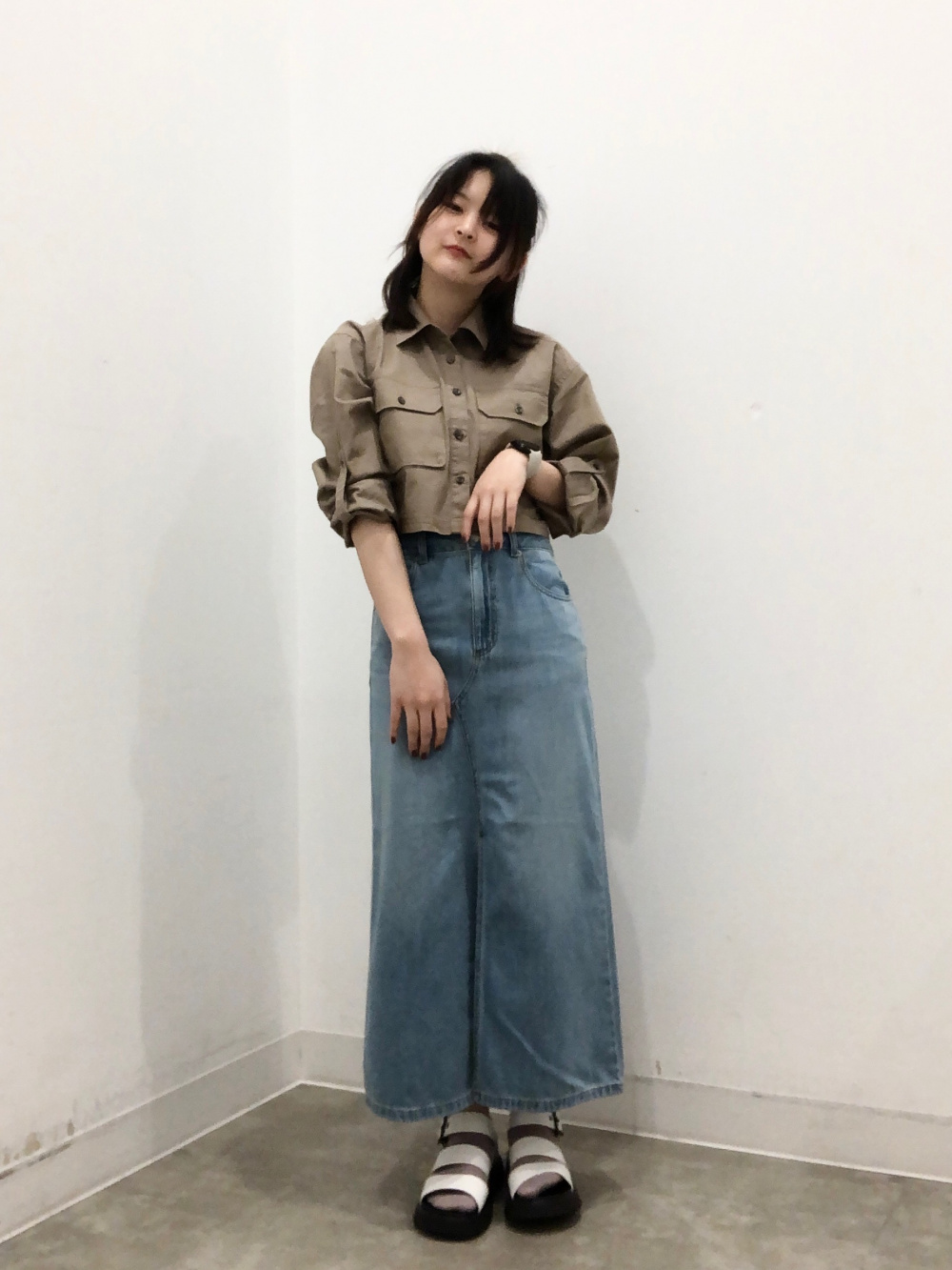 DE-VILLE Tube top in stretch denim｜ブルー｜ウィメンズ｜DIESEL