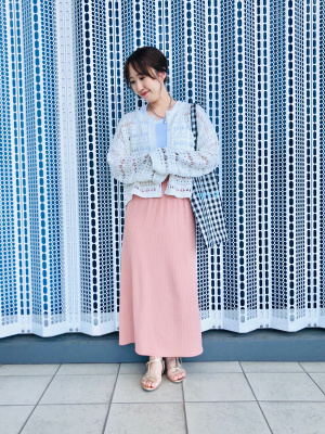 GU公式 | 透かし編みカーディガン(長袖)