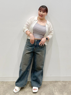 Jean Paul Gaultier◆カーディガン(厚手)/BLK// AMBIDEX Store △コットン/ナイロン pleating short