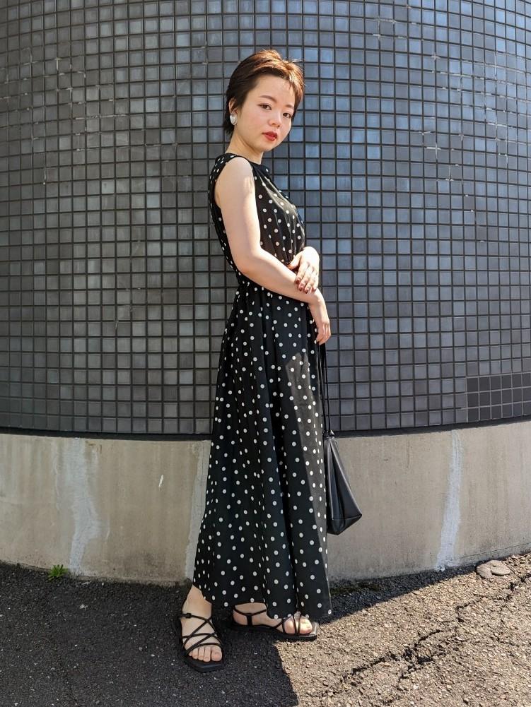 JOIÉVE / ジョエブ 】 ドットプリントワンピース