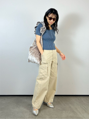 GU公式 | バレルレッグカーゴパンツ(丈標準71.0～75.0cm)