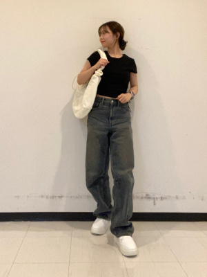 GU公式 | サイドルーシングT(半袖)