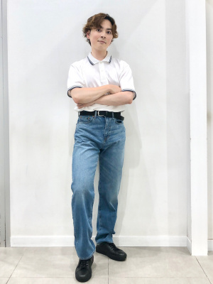 GU公式 | ストレートジーンズ(丈標準76.0cm)