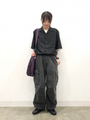 GU公式 | ドライオープンカラーシャツ(5分袖)SW(セットアップ可能)