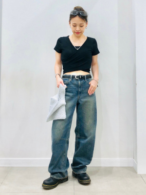 DABUWAWA重ね着風カシュクールTシャツ 型紙：カシュクールTシャツ【ニット】 型紙