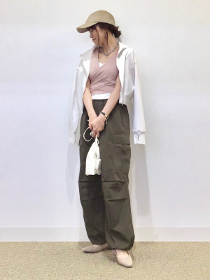 未使用☆カシュクールＴシャツ MULTI STRIPE CREPE WEAVE SHIRT/マルチストライプクレープ