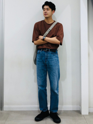 GU公式 | ストレートジーンズ(丈標準76.0cm)