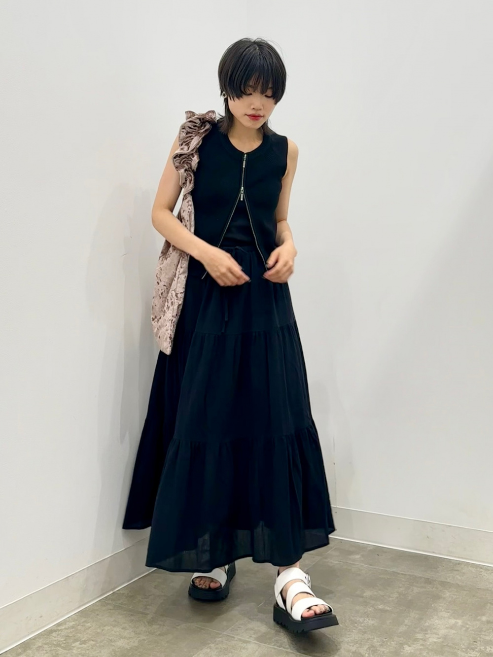 アロー様 C6108 オーバーT×パンツコーデ 01-5103-16/h66/02/61]orSlow(オアスロウ) HERRINGBONE SUMMER