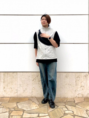 GU公式 | ナイロンジップアップベスト(セットアップ可能)