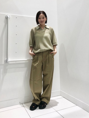 GU公式 | ウォッシャブルニットスキッパーポロシャツ(5分袖)