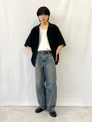 TRIBAL メッシュタンクトップ 黒/シルバー TRIBAL メッシュタンクトップ 黒/シルバー