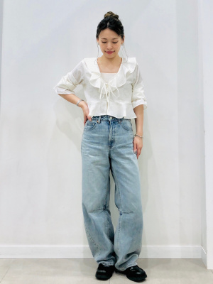 コマコマ様確認用 GU公式 | ラッフルボレロブラウス(長袖)Q+E