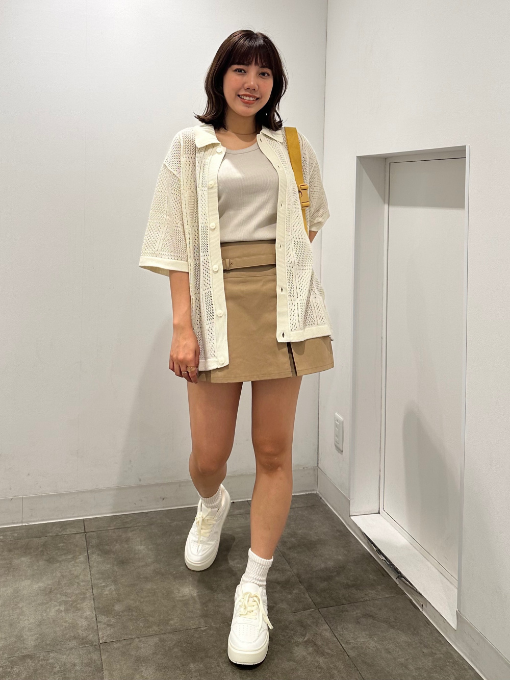 タグ付き！GU UVカットクロップドカーディガン(長袖) GU】UVカットクロップドカーディガン(長袖)(ボーダー) - メルカリ