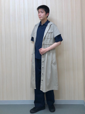 GU公式 | シアサッカーシャツ(5分袖)(ストライプ)