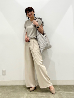 GU公式 | ドレープワイドパンツZ(セットアップ可能)