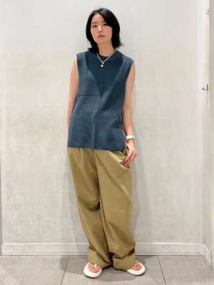 GU公式 | ウォッシャブルフレンチスリーブセーター